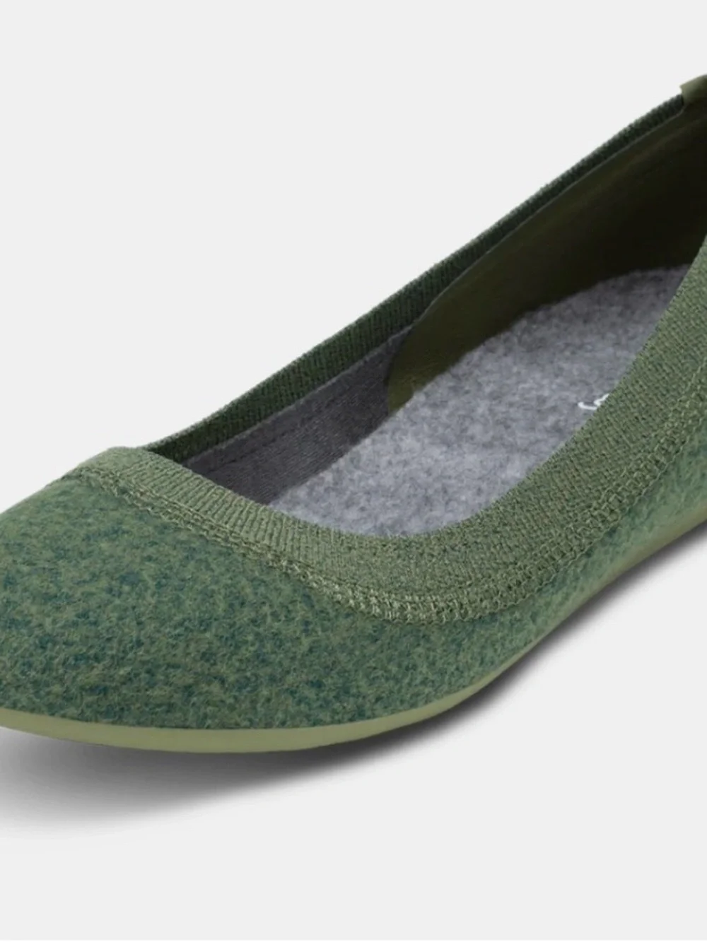 Allbirds Olive Green Wool Breezers Flats Size 6.5 US
